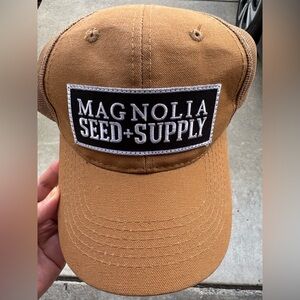 Magnolia Seed & Supply Brown Mesh Adult Trucker Hat New